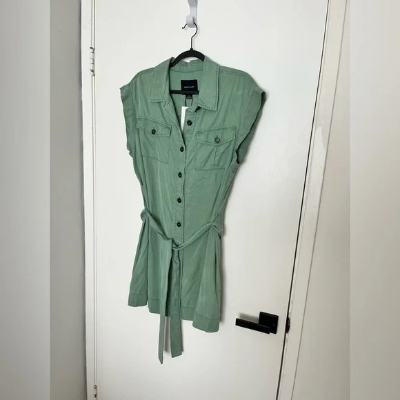 NWT Sanctuary Diana Surplus mini dress shale green XL - Picture 2 of 9